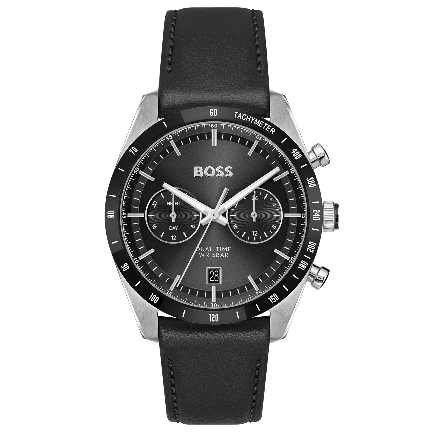 Hugo Boss Heren Horloge HB1514284 41 mm Zilverkleurig