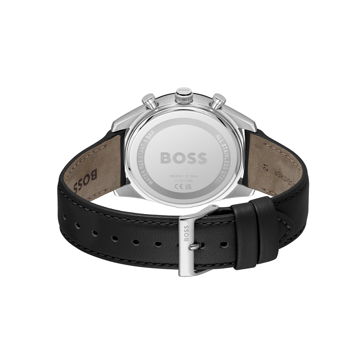 Hugo Boss Heren Horloge HB1514284 41 mm Zilverkleurig