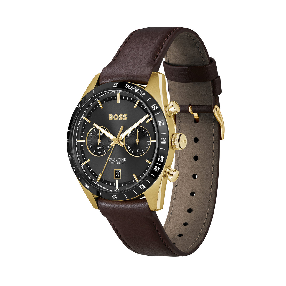 Hugo Boss Heren Horloge HB1514285 41 mm Goudkleurig
