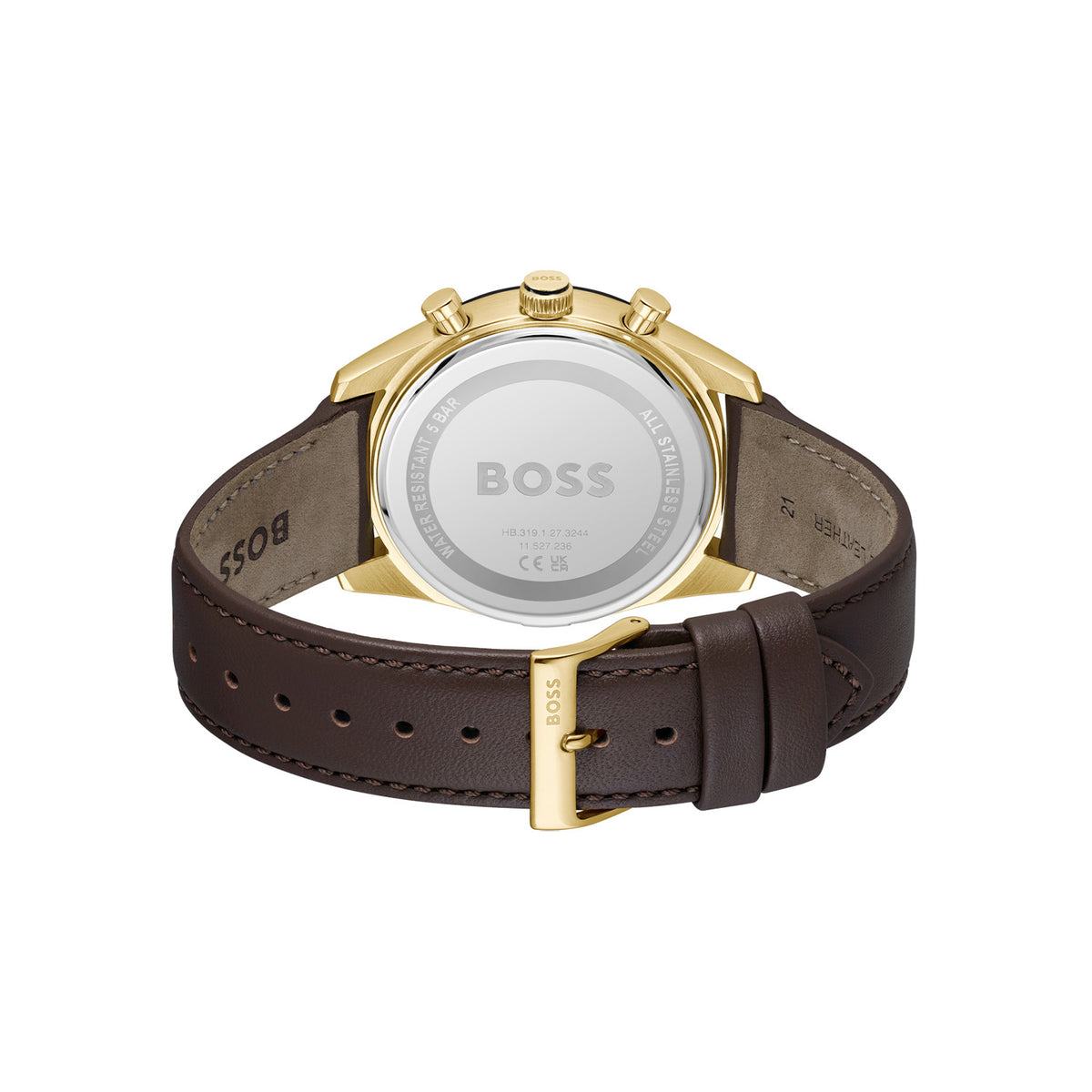 Hugo Boss Heren Horloge HB1514285 41 mm Goudkleurig