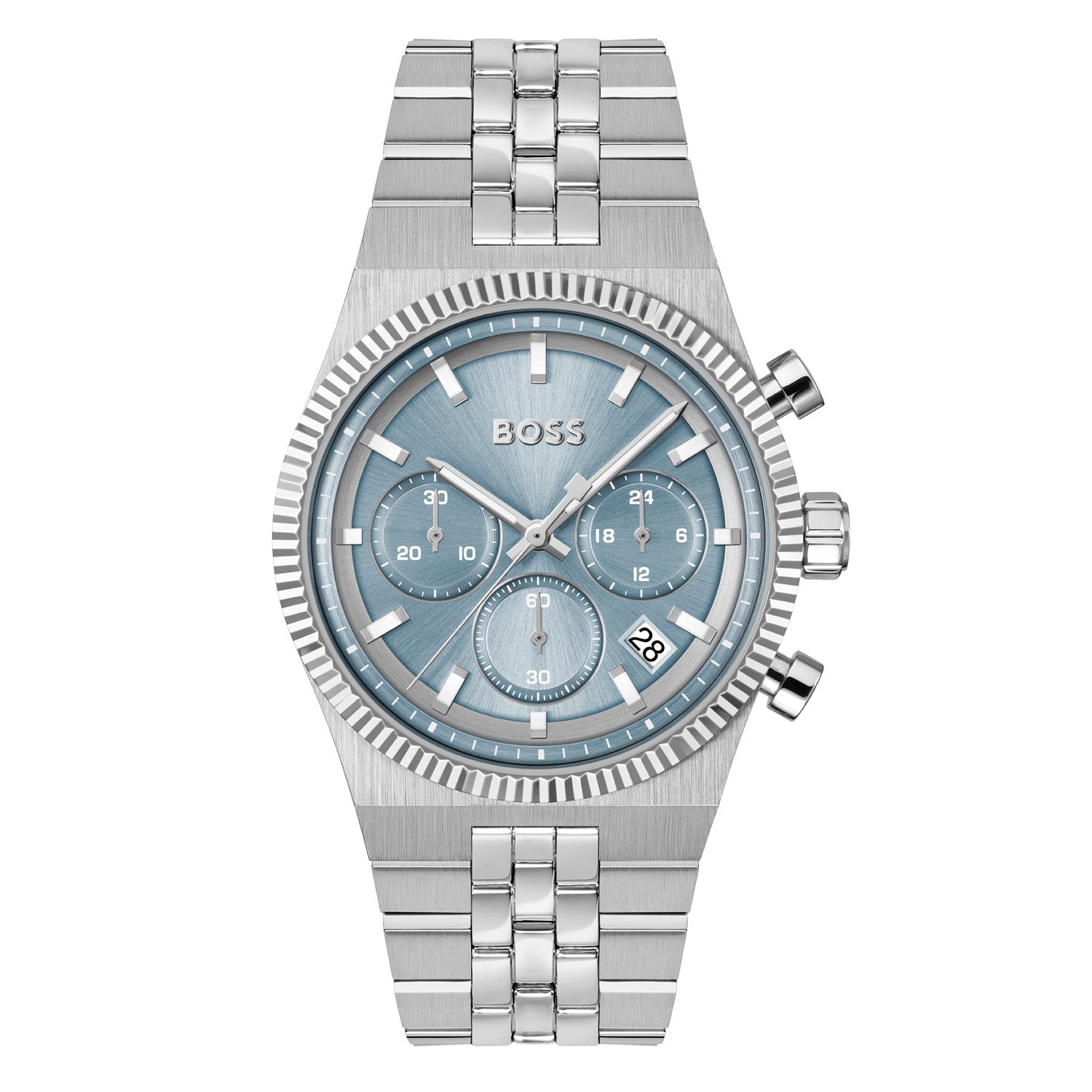 Hugo Boss Heren Horloge HB1514306 41 mm Zilverkleurig