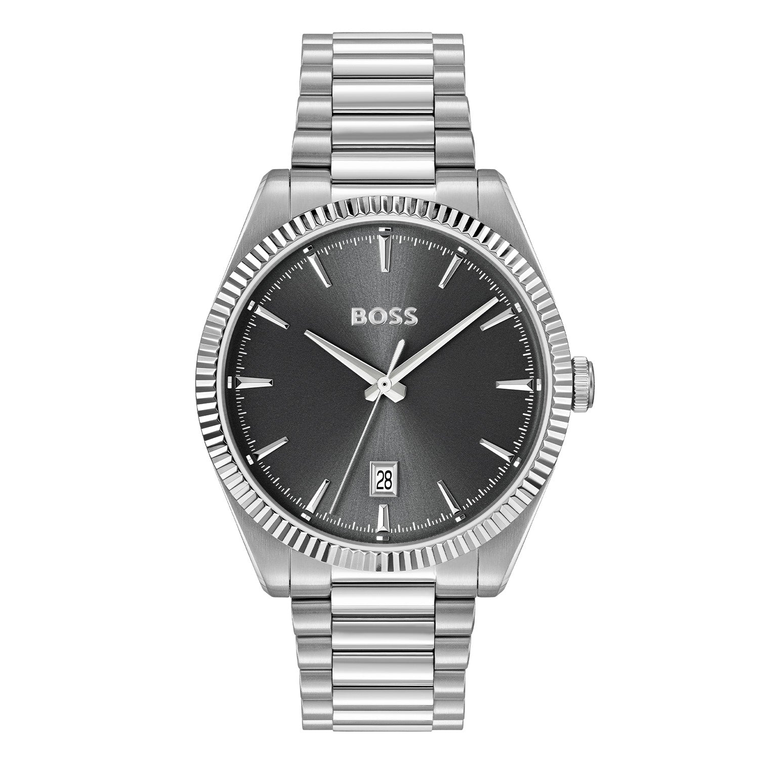 Hugo Boss Heren Horloge HB1514310 40 mm Zilverkleurig