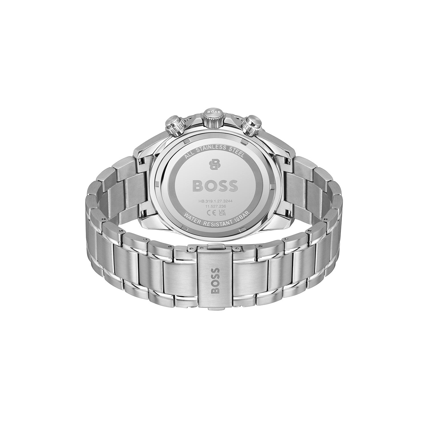 Hugo Boss Heren Horloge HB1514322 44 mm Zilverkleurig