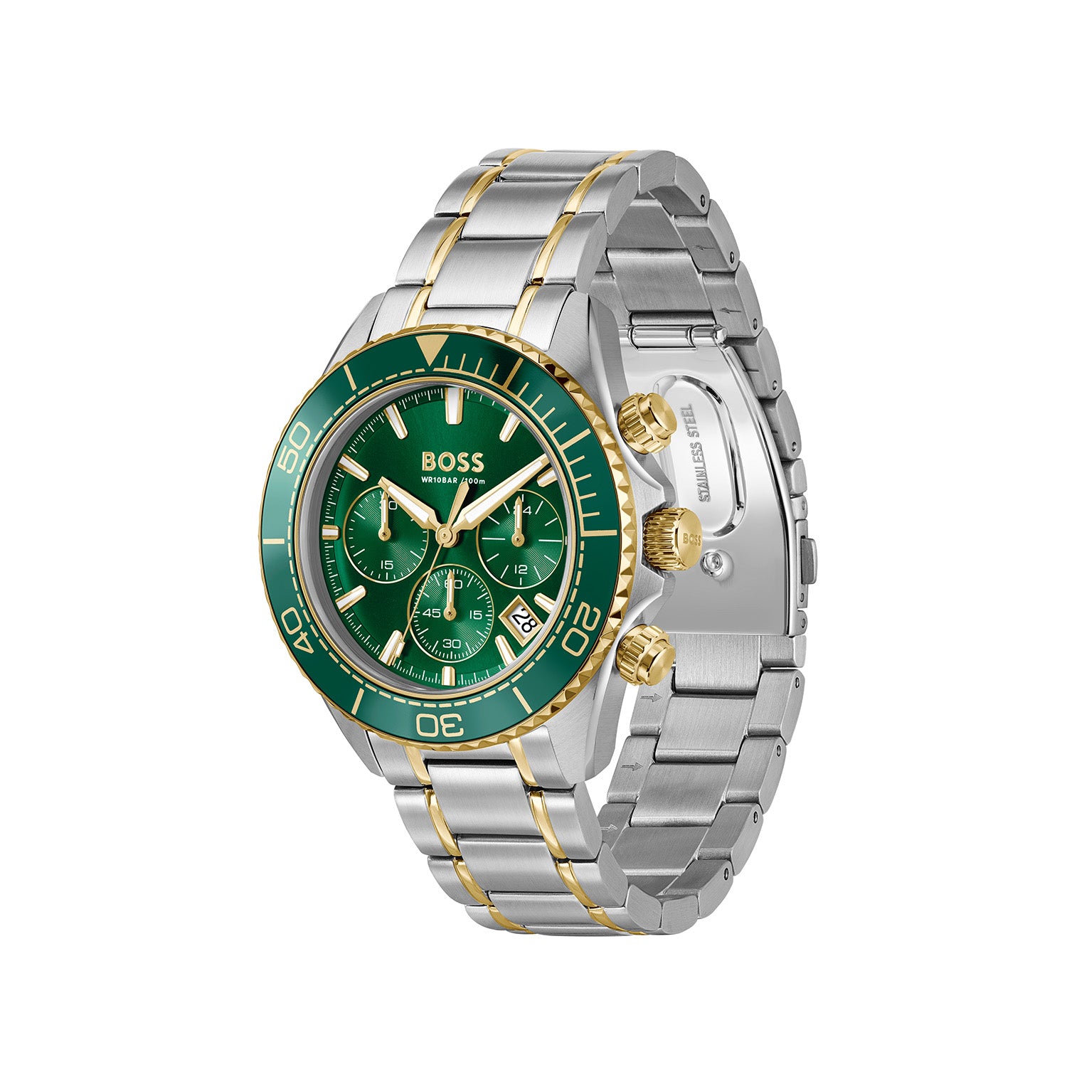 Hugo Boss Heren Horloge HB1514325 44 mm Zilverkleurig