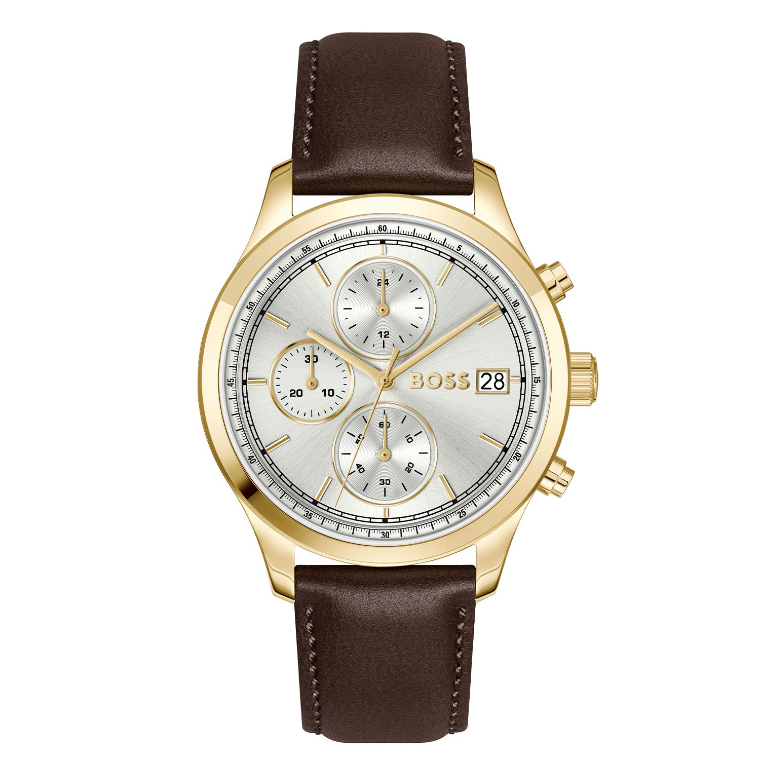 Hugo Boss Heren Horloge HB1514327 41 mm Goudkleurig