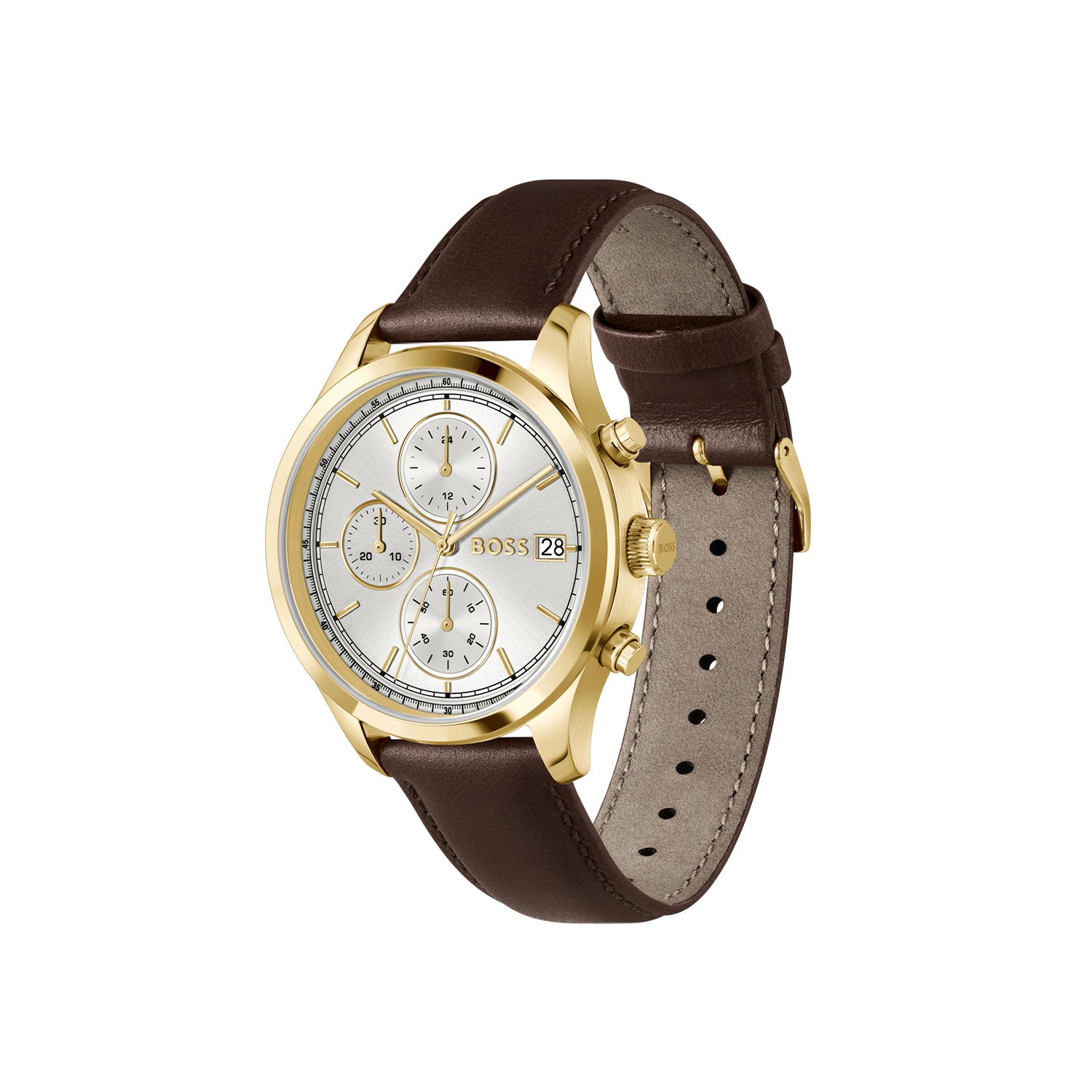 Hugo Boss Heren Horloge HB1514327 41 mm Goudkleurig