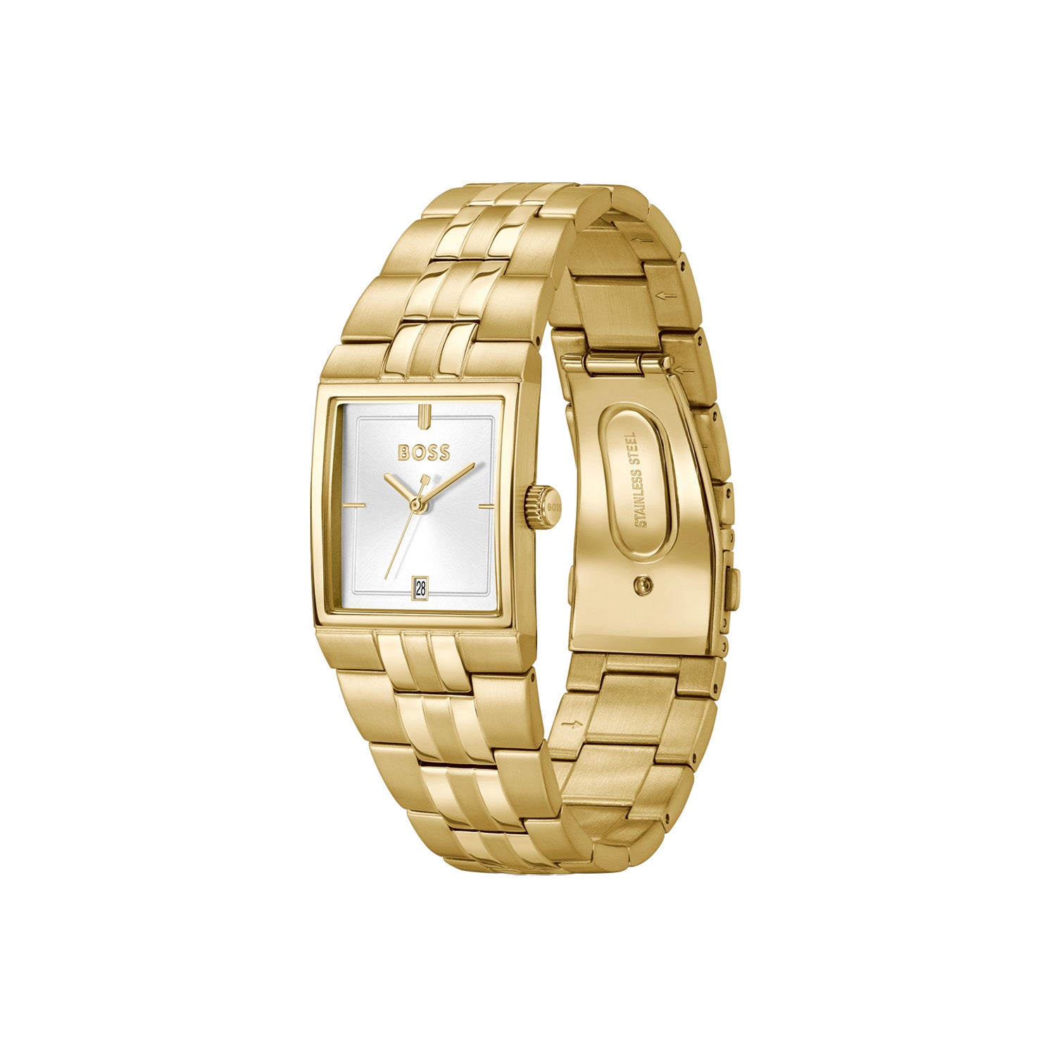 Hugo Boss Heren Horloge HB1514332 28 mm Goudkleurig