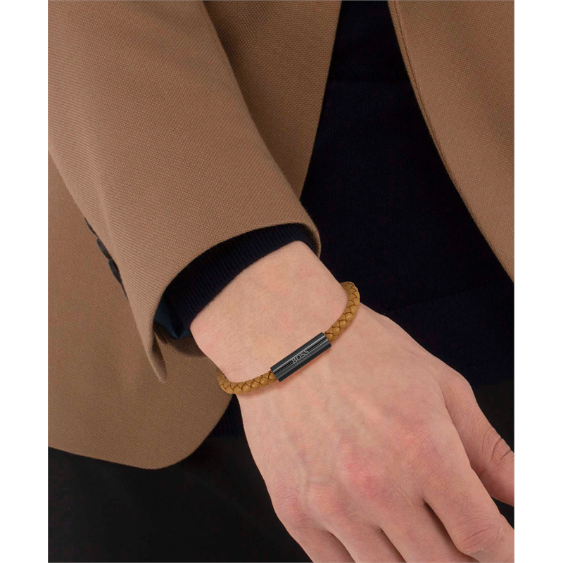 Hugo Boss Armband HBJ1580153 Heren Bruin