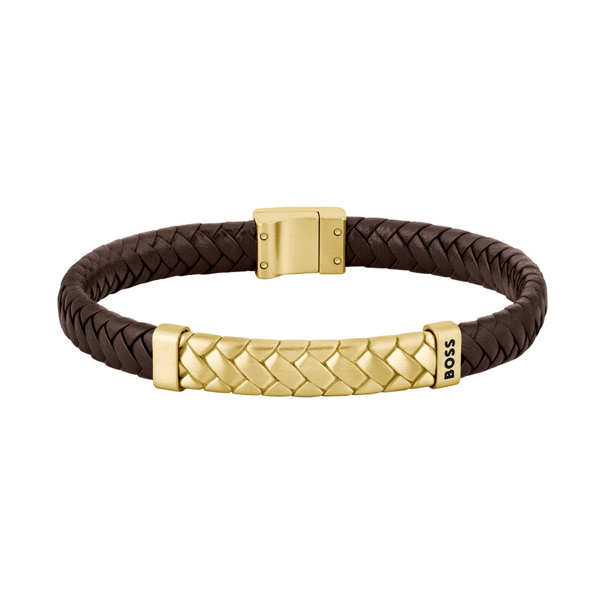 Hugo Boss Armband HBJ1580675M Heren Bruin 19 cm