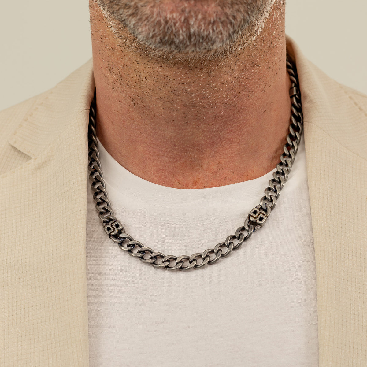 Hugo Boss Ketting HBJ1580744 Heren Zilverkleurig 56 cm