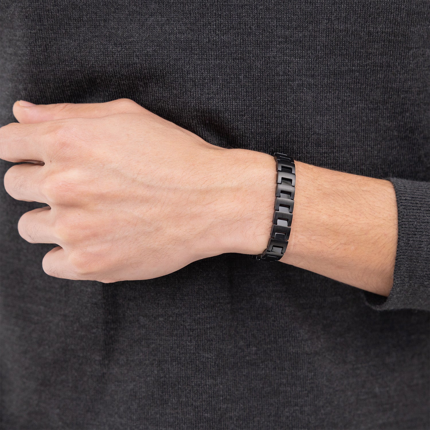 Hugo Boss Armband HBJ1580752 Heren Zwart 19 cm