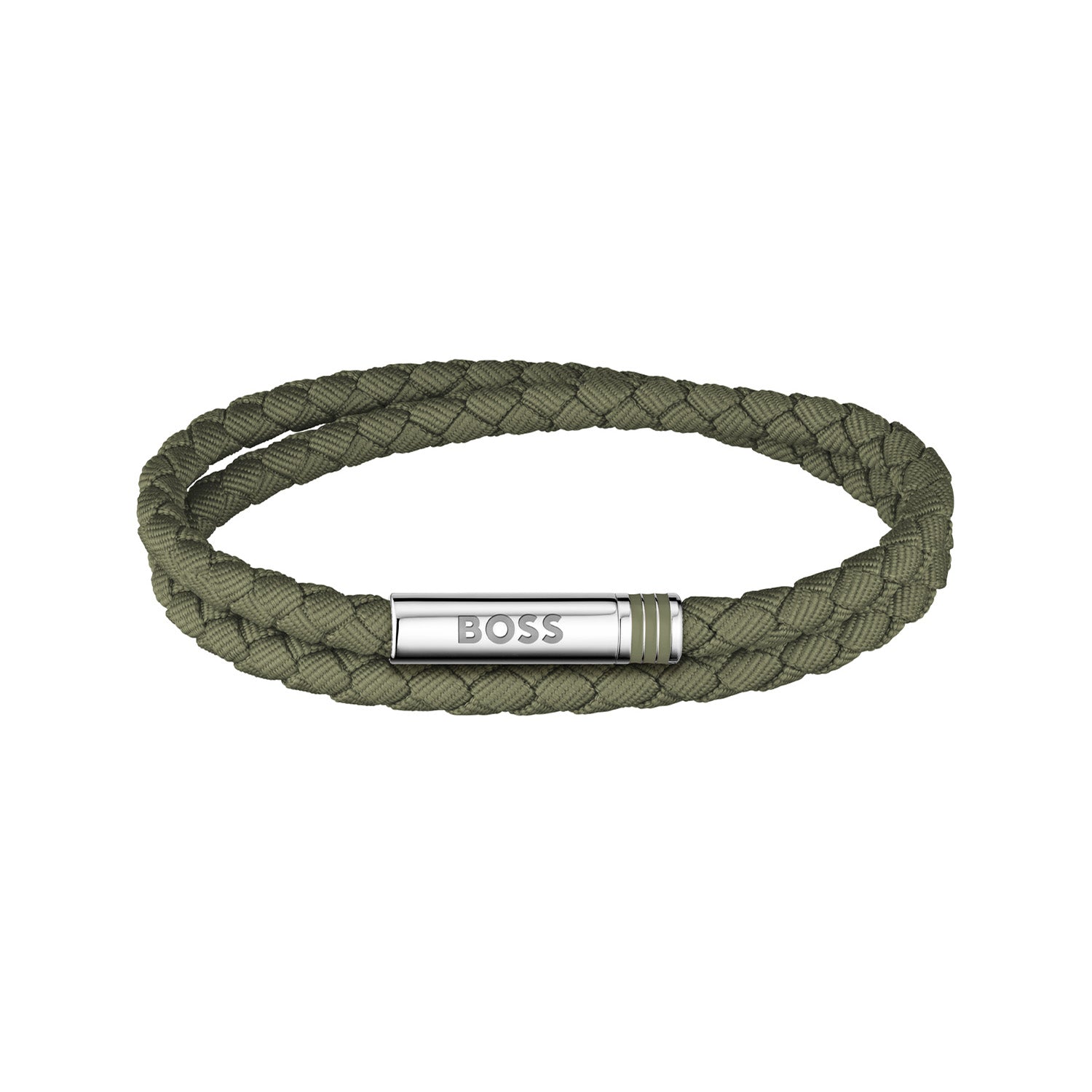 Hugo Boss Armband HBJ1580797 Heren Groen 19 cm