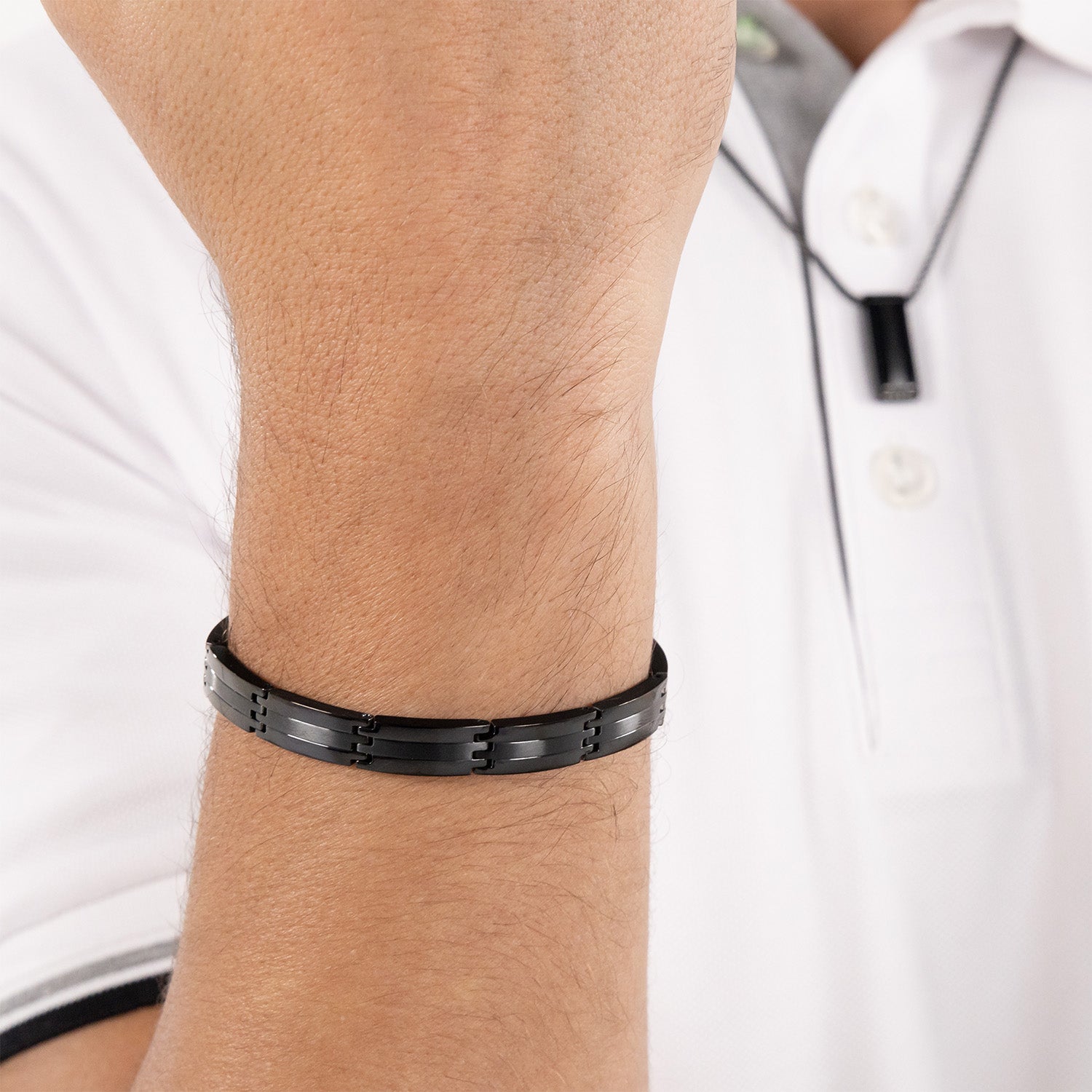 Hugo Boss Armband HBJ1580804 Heren Zwart 19 cm