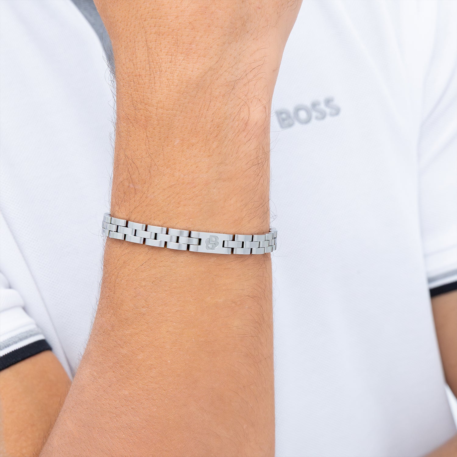 Hugo Boss HBJ1580888 Heren Armband Zilverkleurig