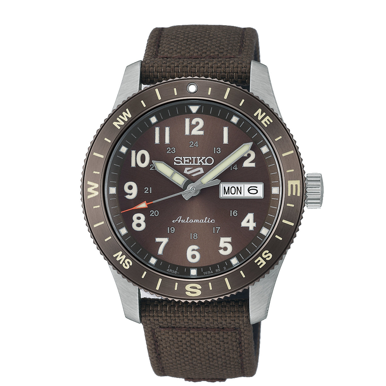 Seiko 5 Sports Herenhorloge HDB009K1 bruin - HDB009K1