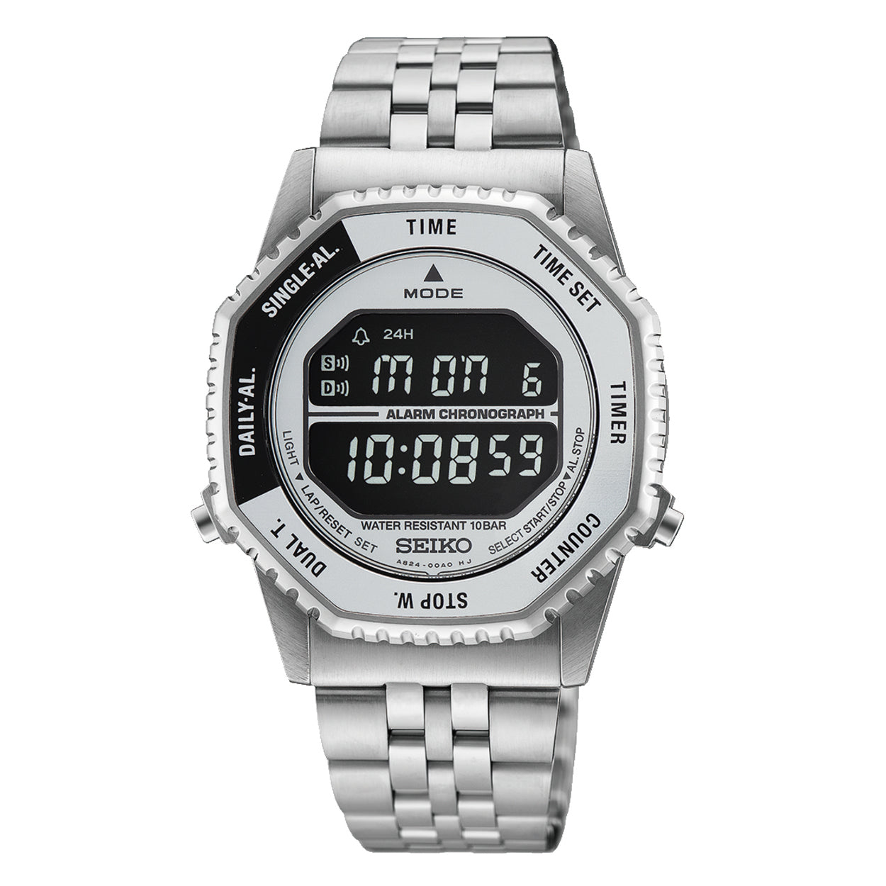 Seiko Herenhorloge HFL002P1 zilverkleurig - HFL002P1