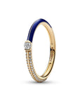 Pandora ME Pavé & blauwe dubbele ring 162528C01, exclusief en kwalitatief hoogwaardig. Ontdek nu!
