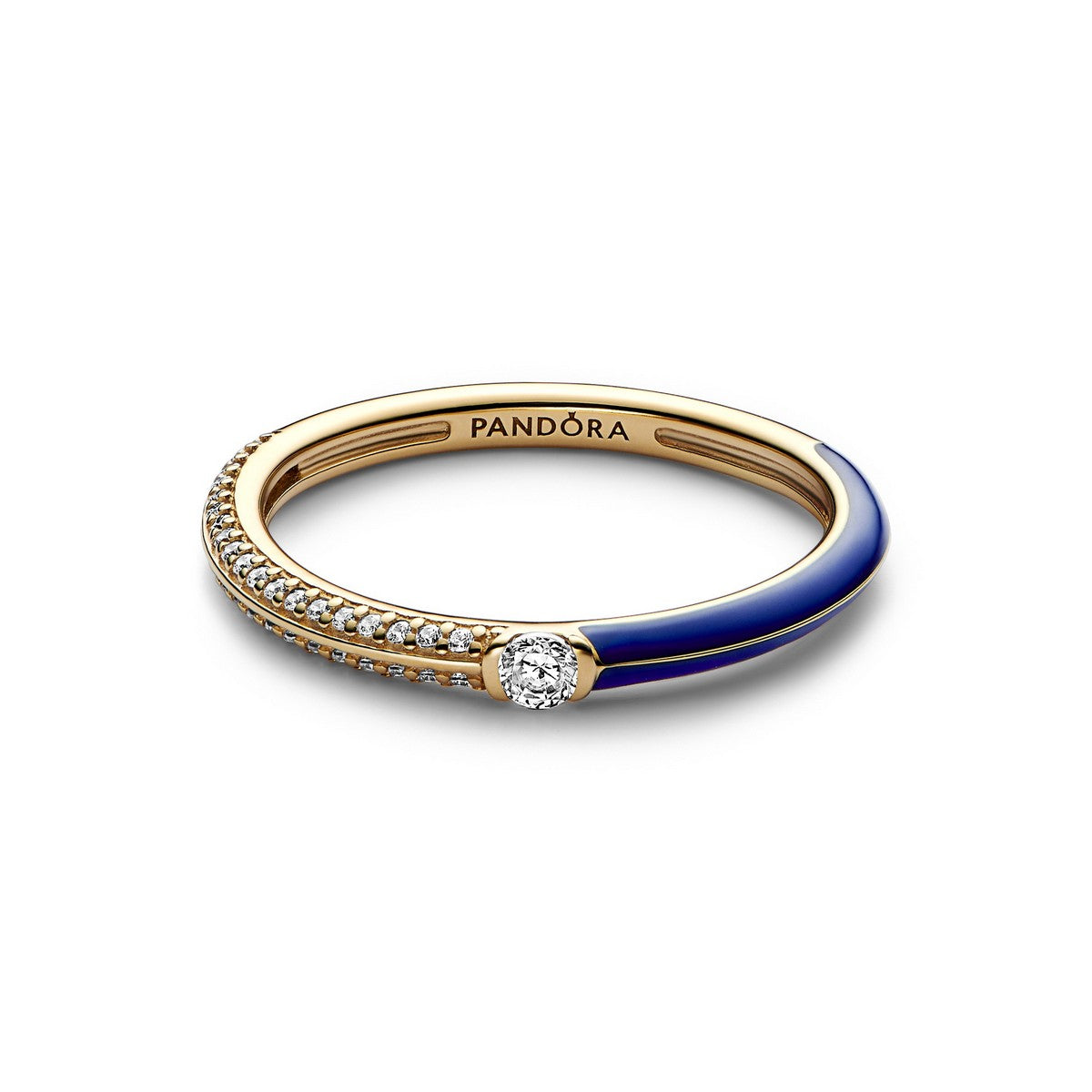 Pandora ME Pavé &amp; blauwe dubbele ring 162528C01, exclusief en kwalitatief hoogwaardig. Ontdek nu!
