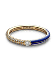 Pandora ME Pavé & blauwe dubbele ring 162528C01, exclusief en kwalitatief hoogwaardig. Ontdek nu!