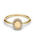 Pandora Graveerbare Ovale Halo Ring met Zirkonia - 163800C01 - PansiteNederland.nl