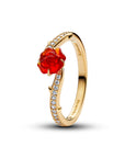 Pandora Ring Disney Belle en het Beest betoverde roos 163984C01
