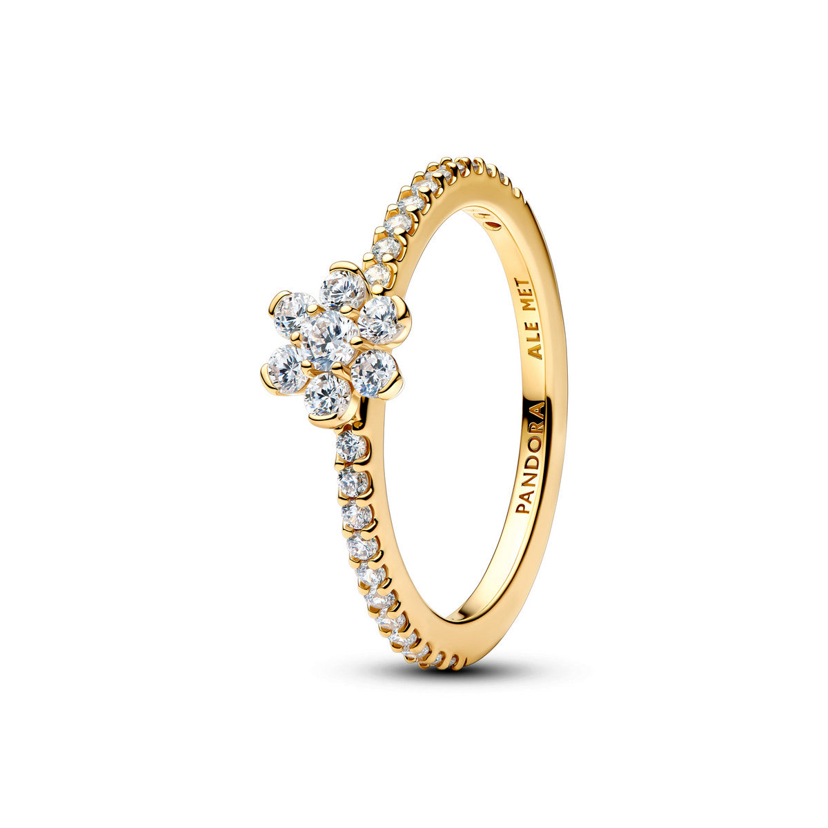 Pandora Sprankelende Bloem Ring goudverguld - 164499C01