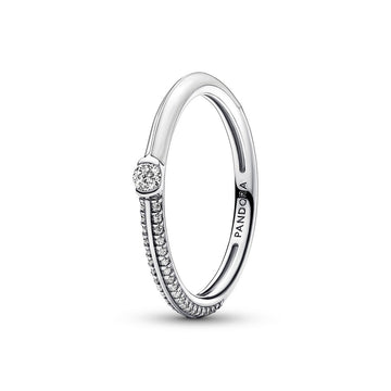 Pandora ME Pavé & witte dubbele ring 192528C02, exclusief en kwalitatief hoogwaardig. Ontdek nu!