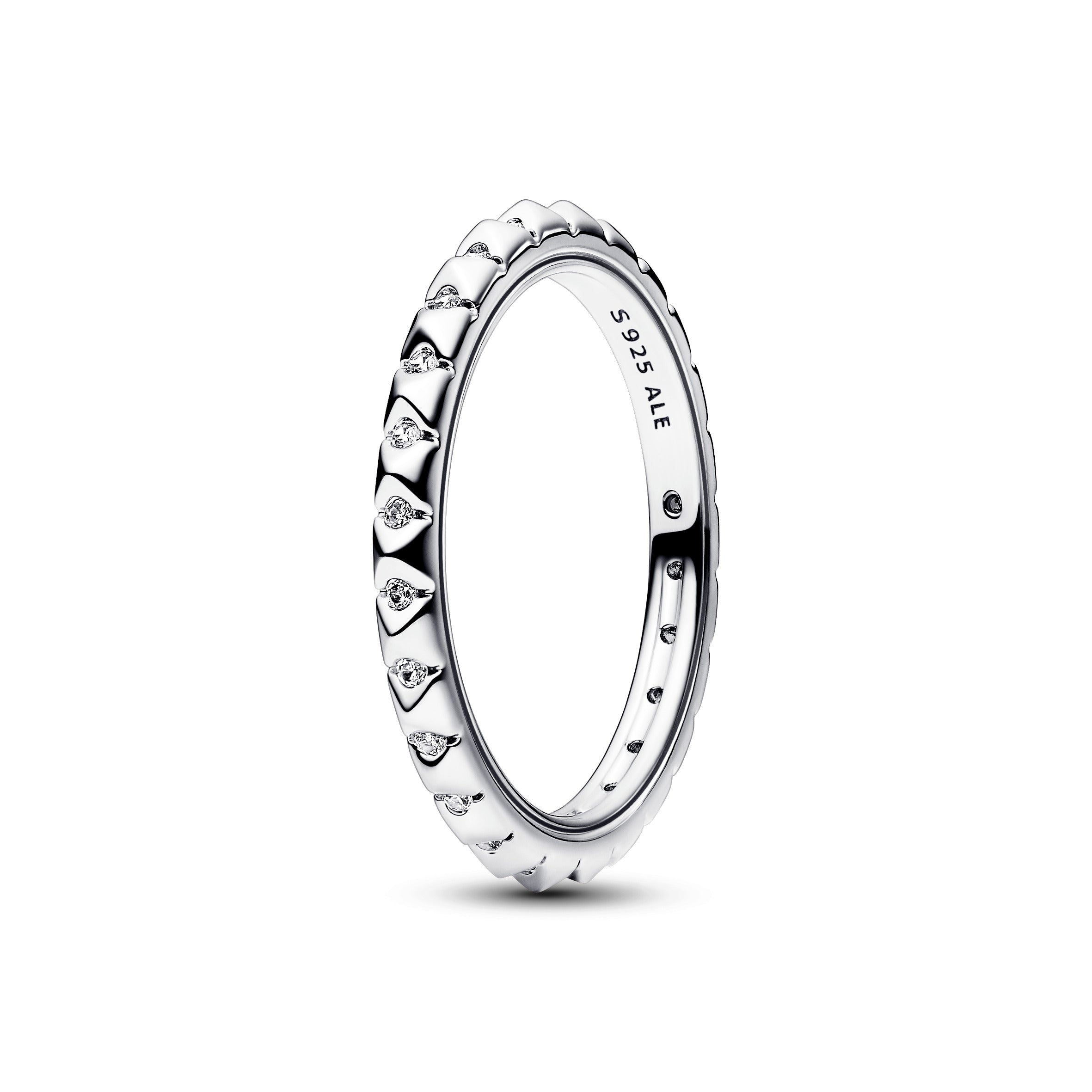 Pandora ME piramidenring zilver wit - 192800C01