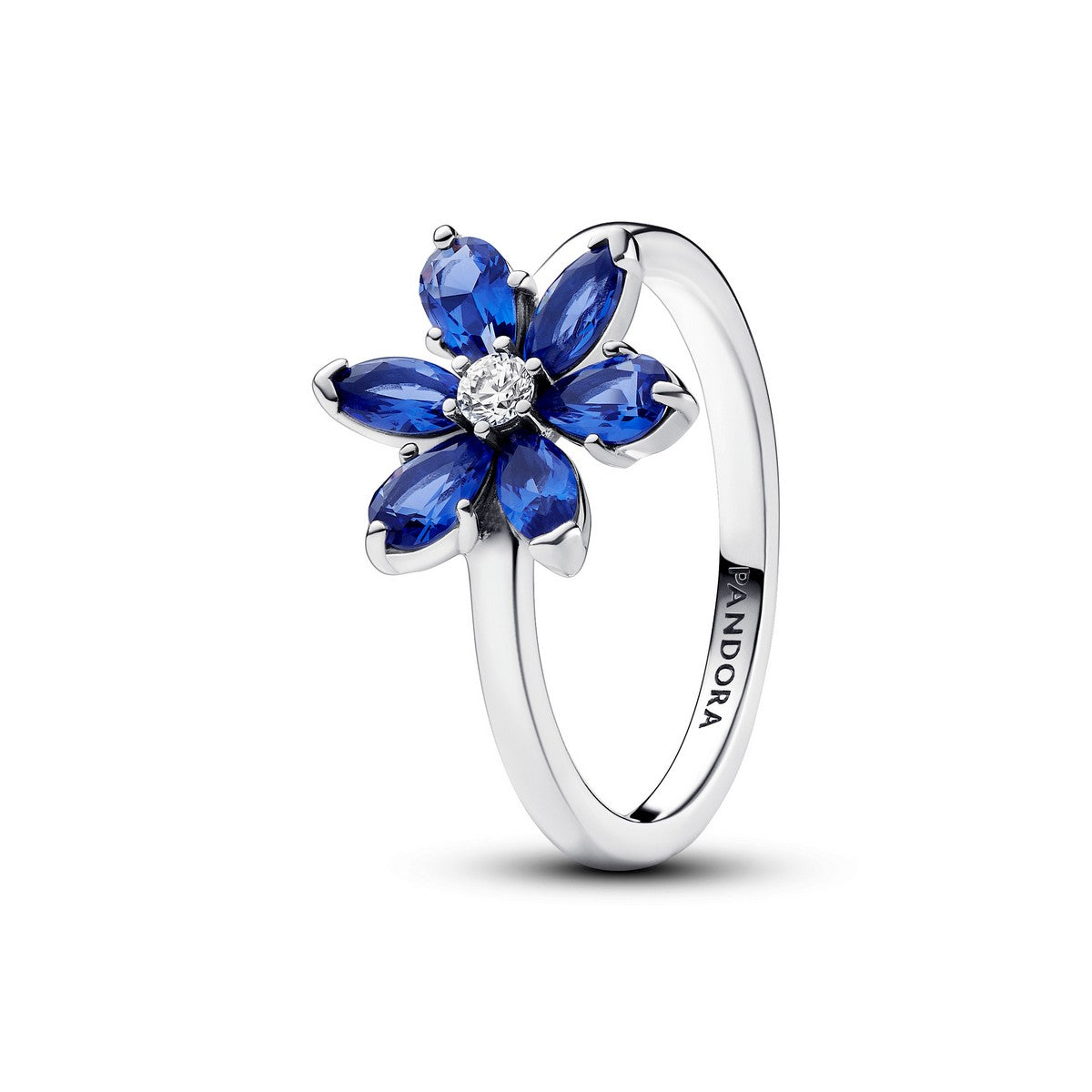 Pandora zilveren ring met blauwe gemengde stenen 193000C01, exclusief en kwalitatief hoogwaardig. Ontdek nu!