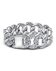 Pandora Ring met pavé en Cubaanse schakel – 193557C01 - PansiteNederland.nl