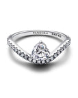 Pandora Golvend Pavé Hart Ring 193661C01 - PansiteNederland.nl