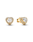 Pandora Sparkling Elevated Heart Stud Earrings 268427C01, exclusief en kwalitatief hoogwaardig. Ontdek nu!