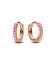 Pandora Oorringen Rosé Goud Verguld met Roze Zirkonia - 283015C01 - PansiteNederland.nl