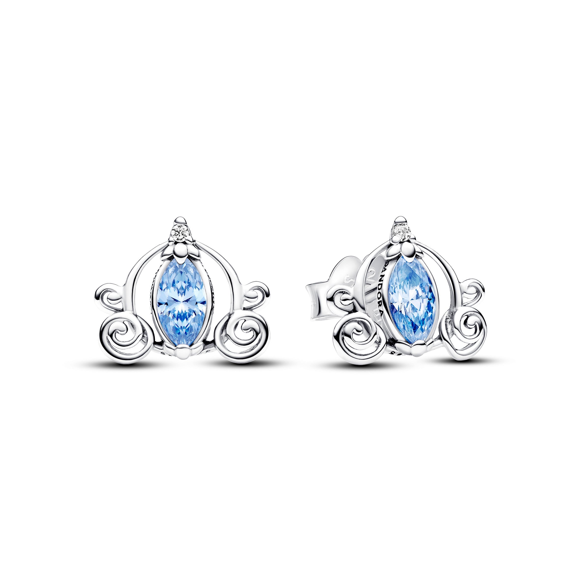 Pandora Disney Assepoesters koets oorbellen zilver - 293060C01