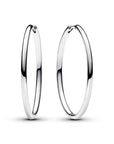 Pandora Moments 40mm Zilveren bedeloorringen Oorringen 293336C00 - PansiteNederland.nl