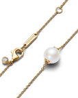 Pandora 14k Goud Verguld Collier met Zoetwaterparel en Zirkonia 363167C01 - PansiteNederland.nl
