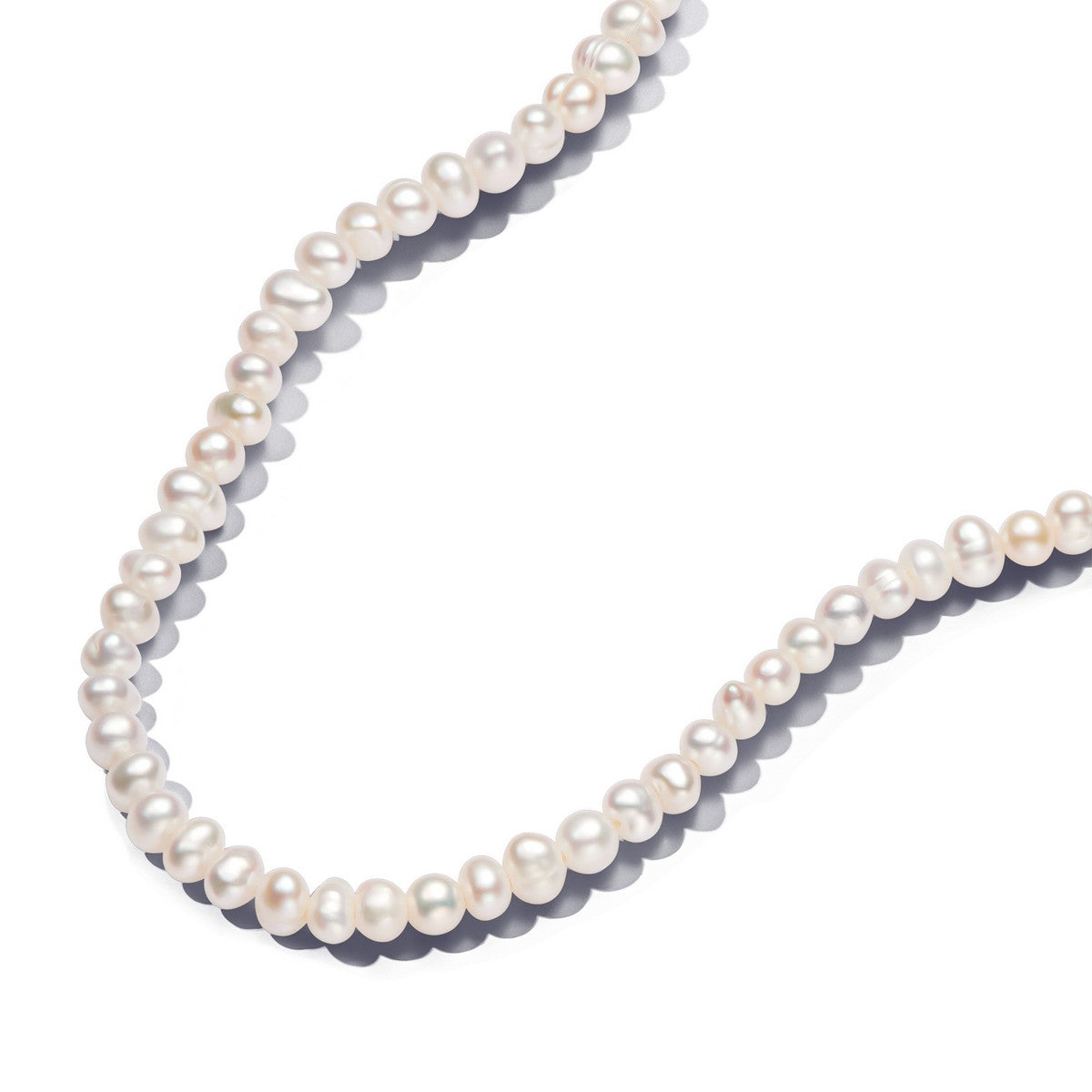 Pandora ESSENCE Goudvergulde T-bar Collier met Witte Zoetwaterparel | 45 cm - 363297C01