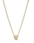 Pandora Halsketting met hanger met ronde halo en pavé Zirkonia - 363548C01 - PansiteNederland.nl