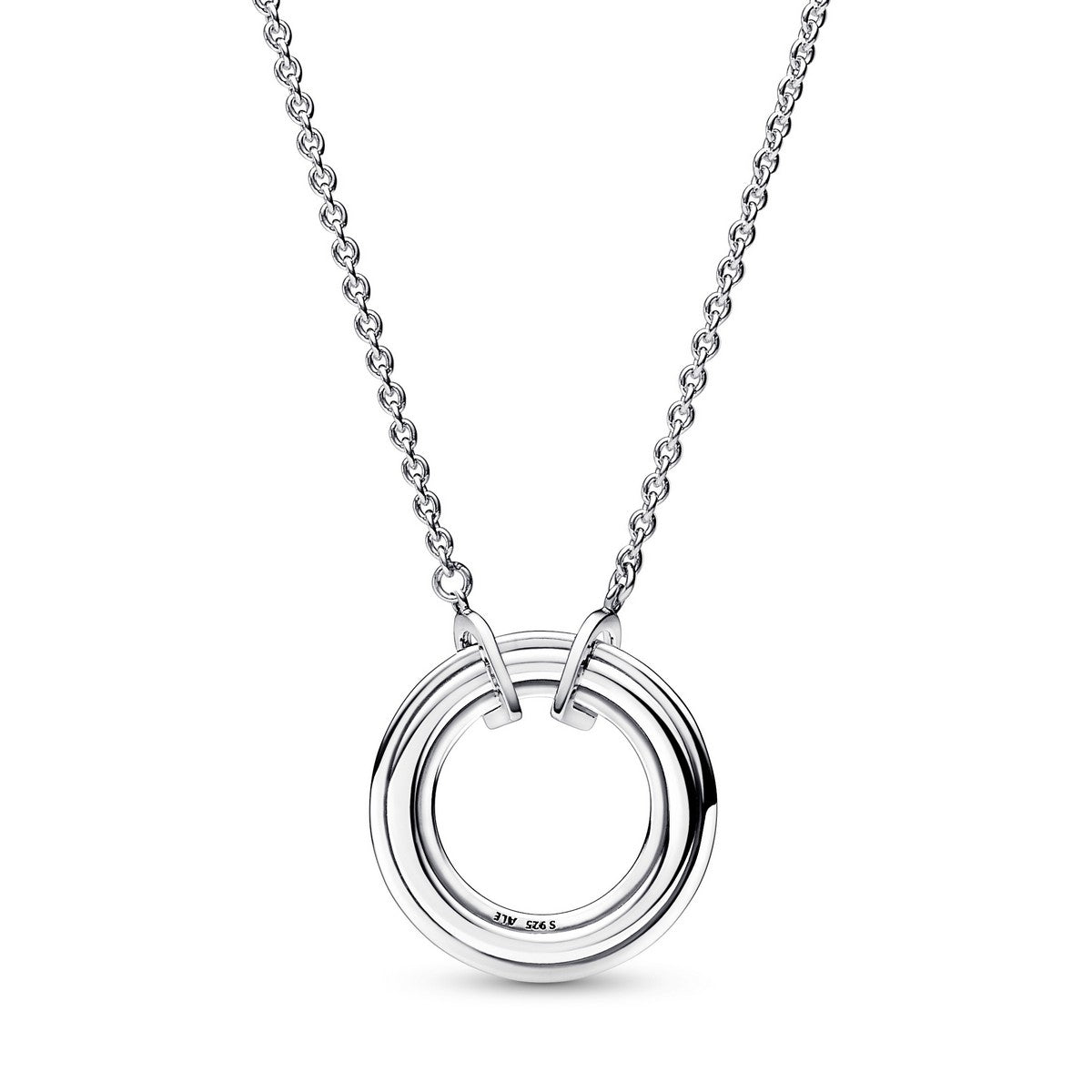 Pandora Signature Twee-Tinten Logo &amp; Pavé Ketting 382772C01, exclusief en kwalitatief hoogwaardig. Ontdek nu!