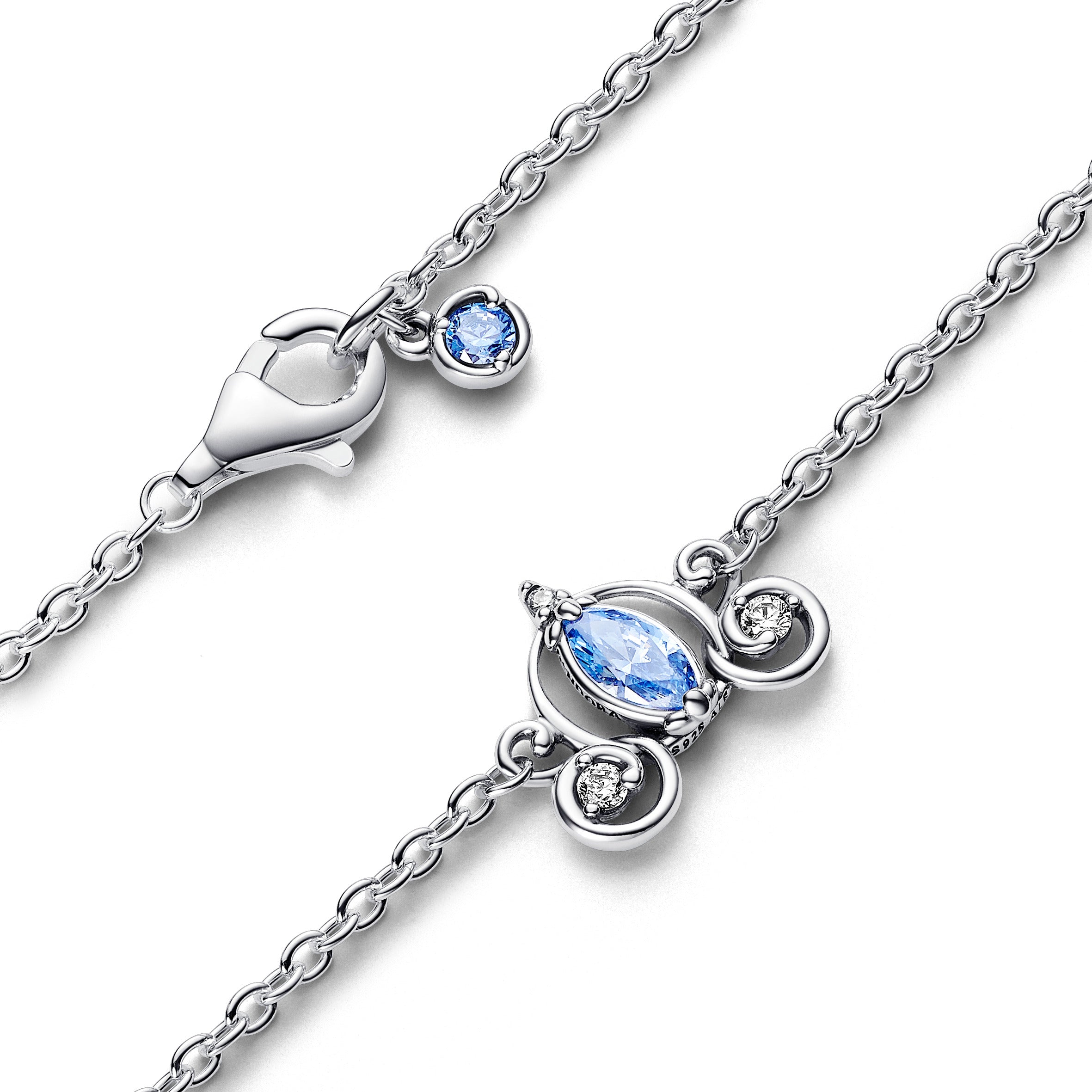 Pandora Disney Assepoesters koets halsketting zilver - 393057C01