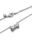 Pandora Sprankelende halsketting met strik Zirkonia - 393509C01 - PansiteNederland.nl