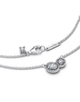 Pandora Omarmende Halo Ketting met Zirkonia - 393776C01 - PansiteNederland.nl