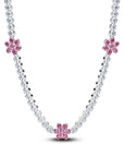 Pandora Roze Bloem Ketting 394561C01