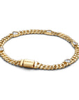 Pandora Cubaanse Schakelarmband 564226C01 – Verguld met Hartjes