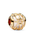 Pandora Charm Venus Planeet 14k Verguld met Witte Zirkonia - 762435C01