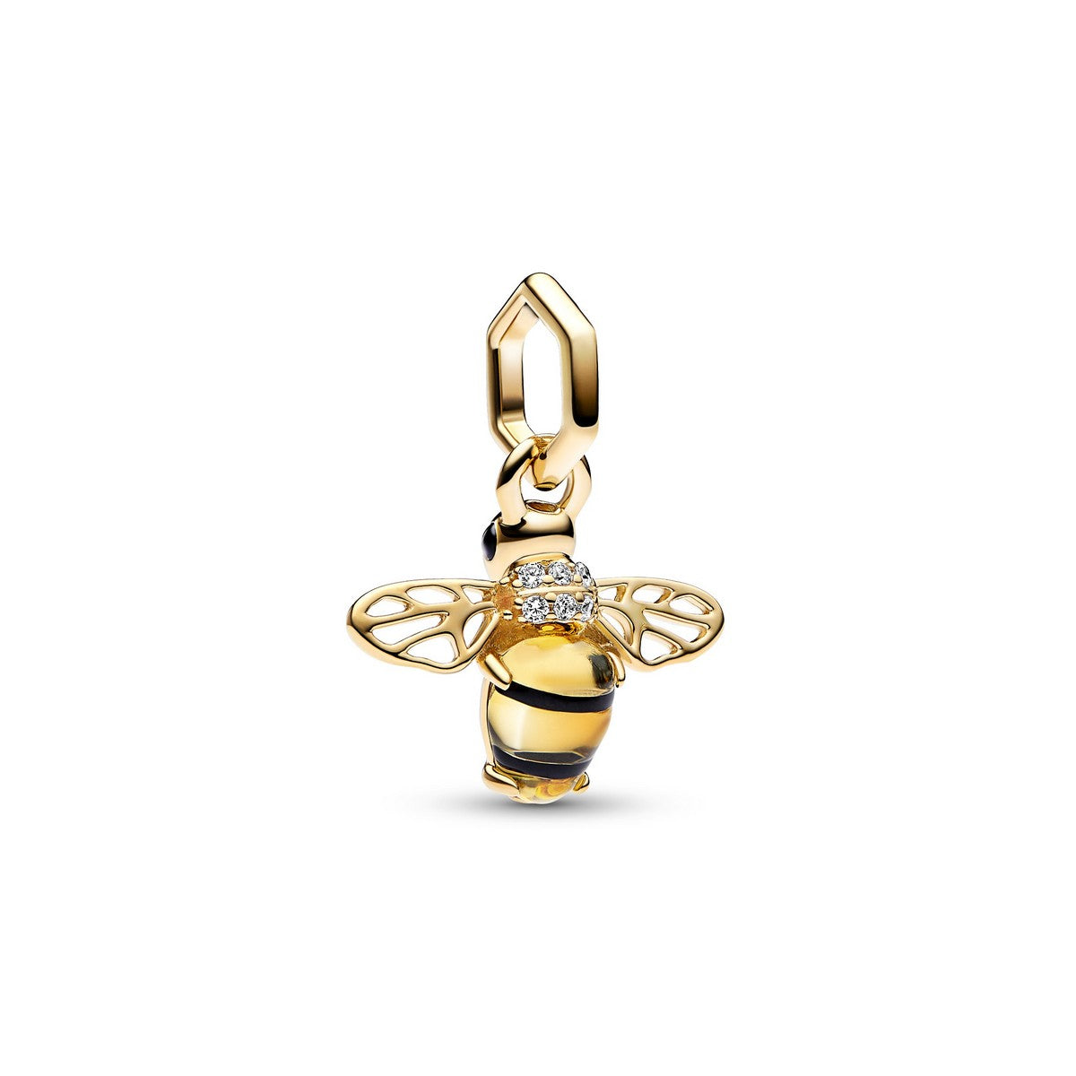 Pandora Sprankelende Bee Dangle Charm 762672C01, exclusief en kwalitatief hoogwaardig. Ontdek nu!