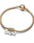 Pandora Twee-Tone Splittable Vriendschap Triple Hangbedel 762722C00, exclusief en kwalitatief hoogwaardig. Ontdek nu!