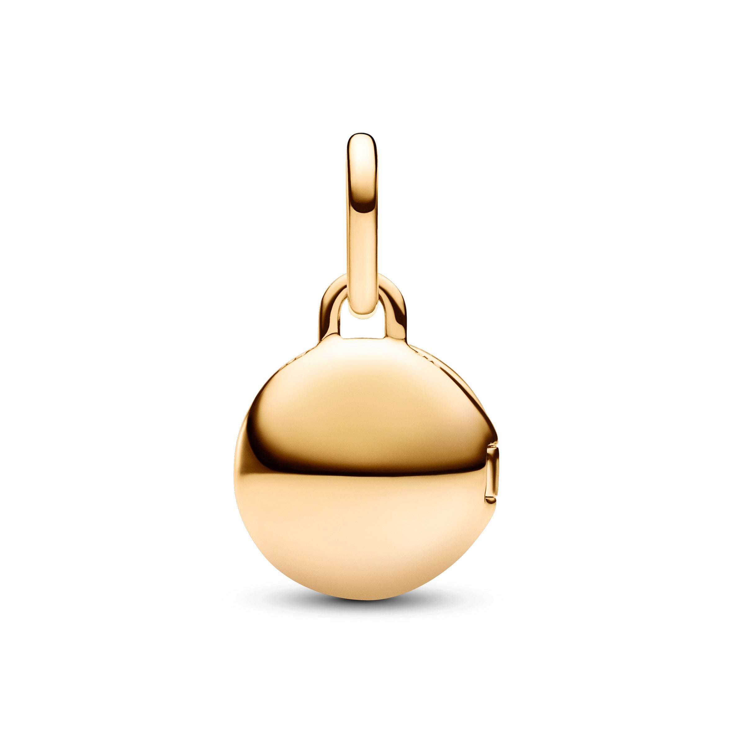 Pandora Te openen & graveerbare liefdesmedaillon hangende bedel goudverguld medallion - 763066C01