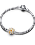 Pandora Stralende Elegantie 14k Goud Vergulde Zirkonia Bedel 763234C01