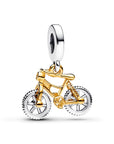 Pandora Tweekleurige Fiets Hangende Bedel met Draaiende Wielen 763354C01 - PansiteNederland.nl